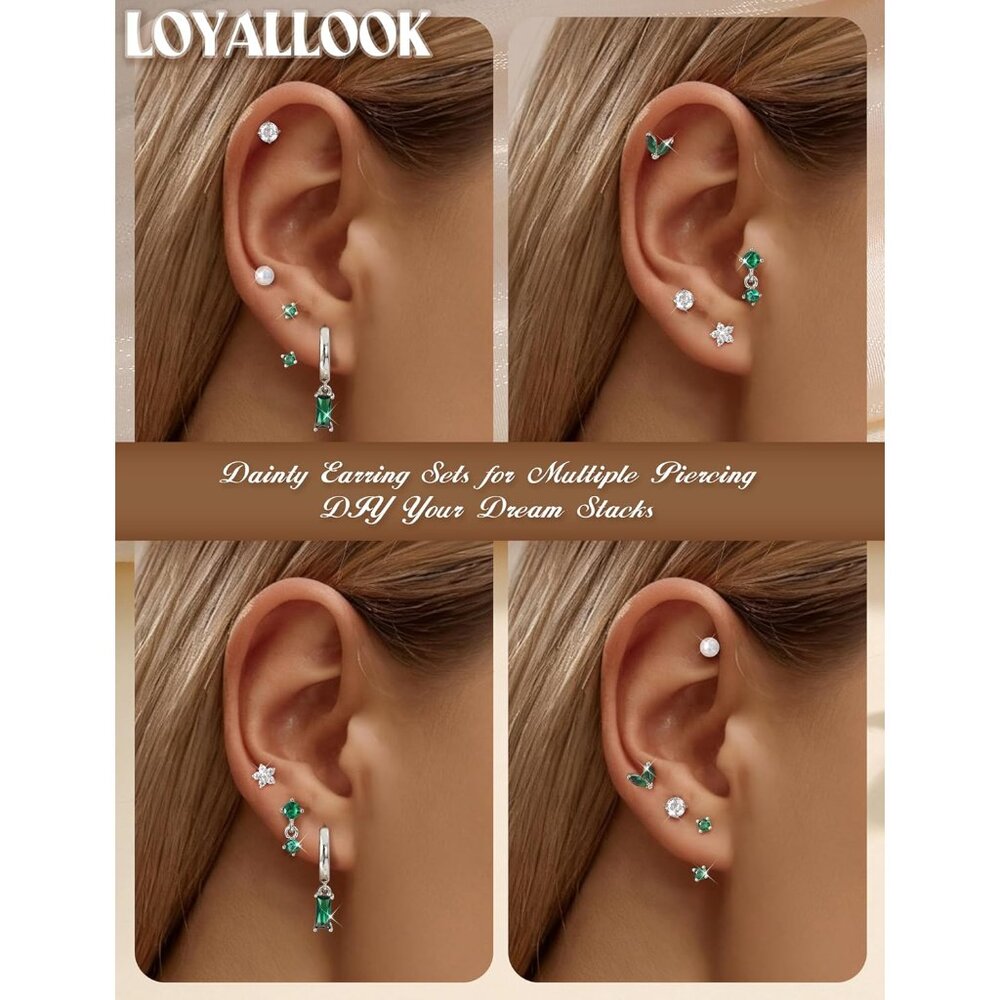 Comfortable Flat Back Stud Earrings For Sensitive… - image 2